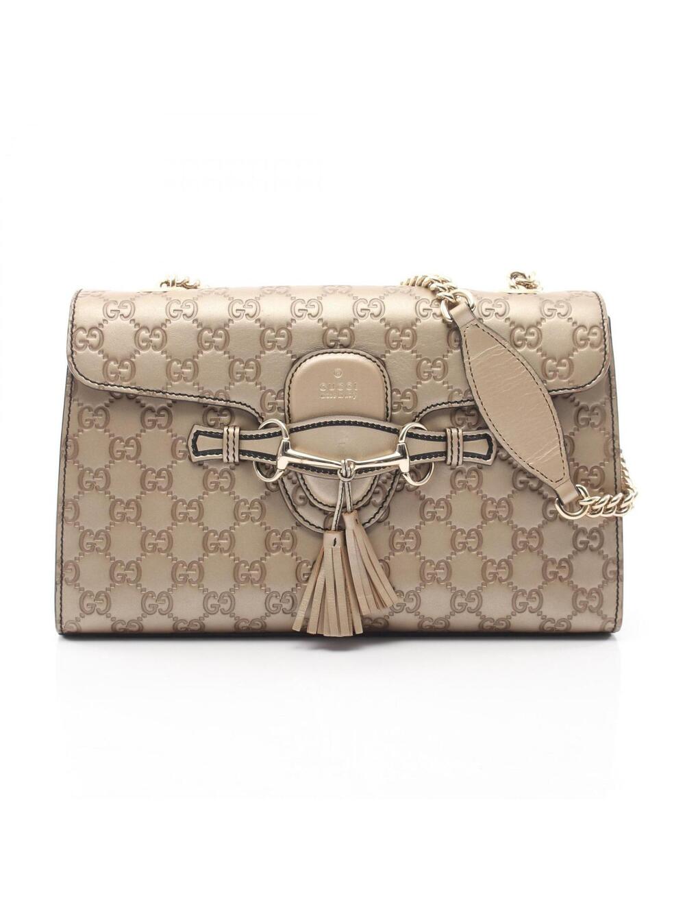 Gucci Emily Horsebit Guccissima Chain #275458G10B